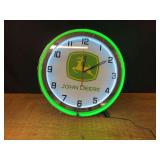 John Deere Neon Clock NIB