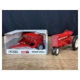 (2) 1/16 IH 544 + Case-IH Grain Drill Ertl