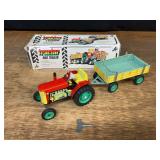 Windup Tractor + Wagon Set NIB Kovap