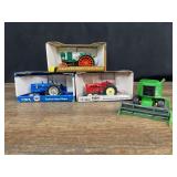 (4) 1/32 Tractors + Combine Ertl