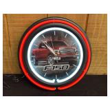 Ford F-150 Neon Clock NIB