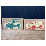 (2) 1/25 Meadow Brook Dairy + Watkins Products Truck Banks NIB Ertl