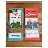 (2) John Deere 60 + 80 Tractor Sales Literature