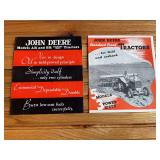 (2) John Deere Tractor Sales Literature