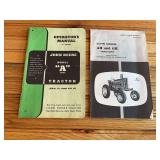 (2) John Deere A + AH / GH Tractor Operators Manuals