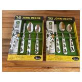 (2) John Deere Silverware Sets NIB