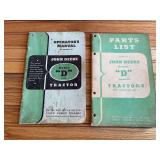 (2) John Deere D Tractor Manuals