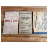 (3) John Deere + Deere & Webber Order Blanks