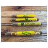 (4) John Deere Bullet Pencils