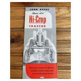 1950 John Deere AH High Crop Sales Literature