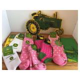 John Deere Socks, Handkerchief, Coat Rack