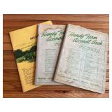 (3) John Deere Handy Farm Account Books