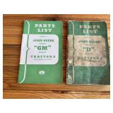(2) John Deere GM + D Tractor Parts Manuals