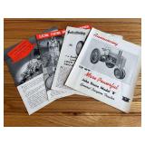 (4) John Deere Tractor Sales Literature