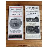(2) John Deere GP Tractor Sales Literature