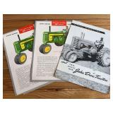(3) John Deere Tractor Sales Literature