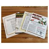 (4) John Deere Sales Literature