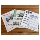 (3) John Deere Tractor Sales Literature