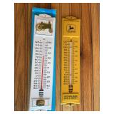 (2) John Deere Thermometers