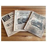 (3) John Deere A Tractor Manuals