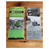 (2) John Deere 40 Tractor Sales Literature