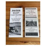 (2) John Deere GP Tractor Sales Literature