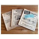 (3) John Deere B Tractor Manuals