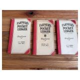 (3) John Deere Farmers Pocket Ledgers