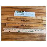 (4) John Deere Rulers