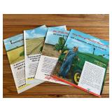 (4) John Deere Combine Sales Literature