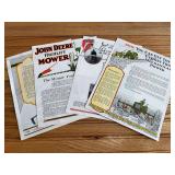 (4) John Deere Sales Literature