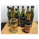 Assorted Collection of Alcoholic Beverage Bottles