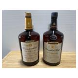 Two Bottles of Canadian Club Blended Canadian Whisky 1.75 Liters 1983