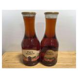 Two Paul Masson Rosé Wine Carafe Bottles 1.5L
