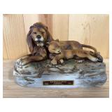 Lionstone Lion and Cub Kentucky Straight Bourbon Whiskey Decanter