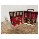 Heublein Premium Classics Bar Set in Case with Decanters