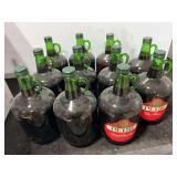 Ten Petri California Wine Jugs