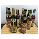 Assorted Wine and Vermouth Bottles Collection