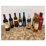 Assorted Wine and Cocktail Mixer Bottles Lot of 11