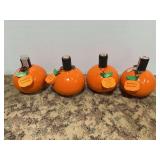 Mandingo Ceramic Orange Bottles Set of Four