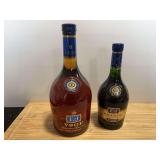 Two E&J VSOP Superior Reserve Brandy Bottles