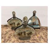 Jim Beam Civil War Centennial and St. Louis Bicentennial Decanters Lot of 3