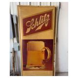 Schlitz Beer Plastic Advertising Sign