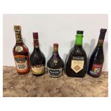 Assorted Alcoholic Beverage Bottles Lot of Five