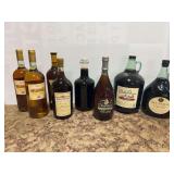 Assorted Wine Bottles Lot of Eight