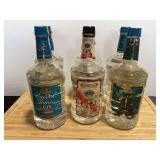 Crystal Palace and Barton Gin 1.75 Liter Bottles - Lot of 6