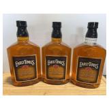 Three Early Times Kentucky Whisky Bottles 1.75L