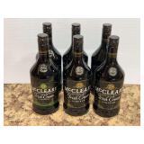 Lot of 6 McCleary Irish Cream Liqueur Bottles