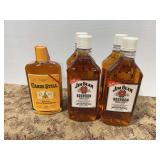 Jim Beam and Cabin Still Bourbon Whiskey Lot of 5 Bottles