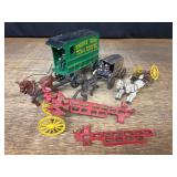(3) Cast Wagons